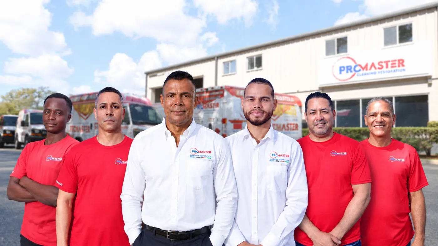 ProMaster technicians for biohazard cleanup